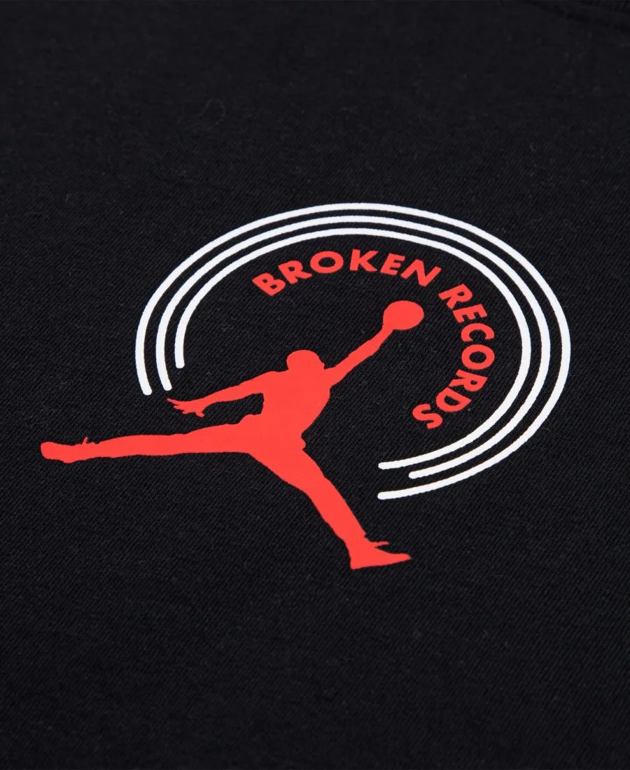 Детская футболка с круглым вырезом Broken Records (8-20 лет) Jordan, черный — фото 4