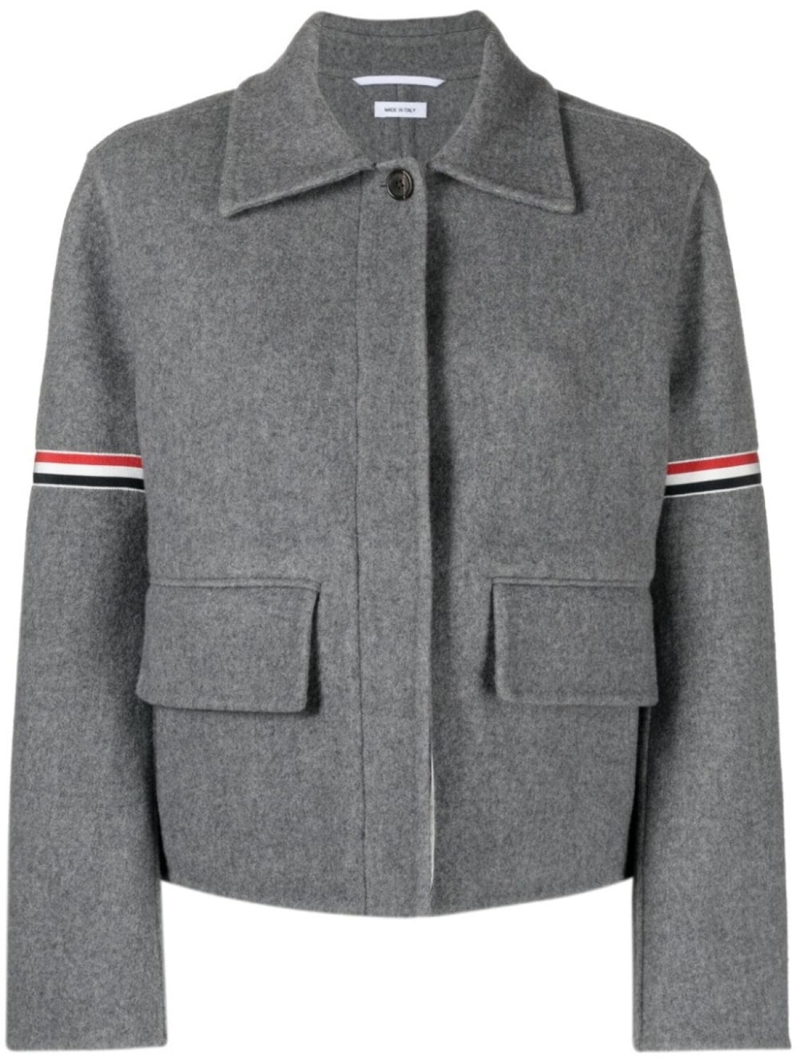 

Thom Browne пиджак с полосками, серый