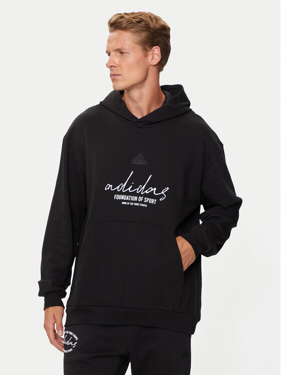

Толстовка свободного кроя Adidas, черный