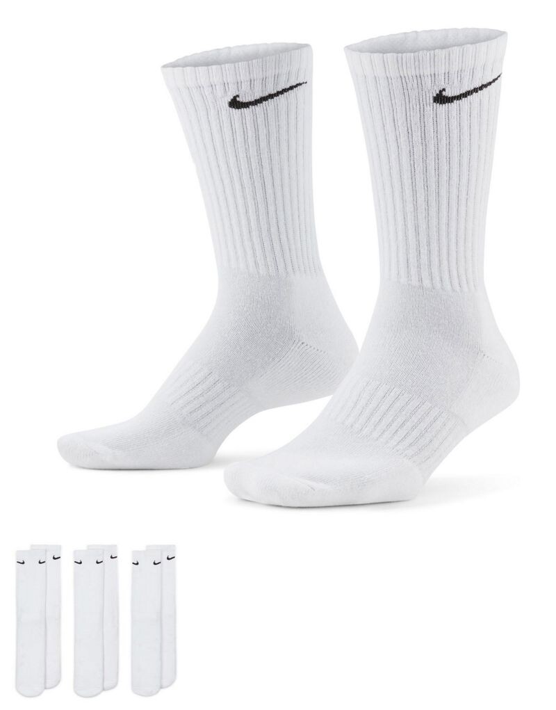

Комплект из трех пар носков белого цвета Nike Everyday Cushioned