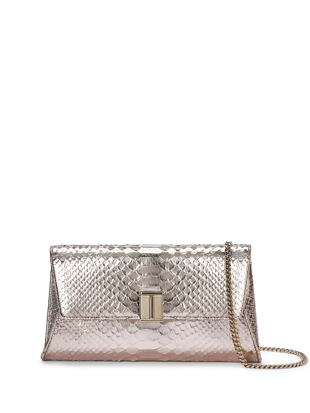 

Клатч с логотипом TOM FORD, металлик