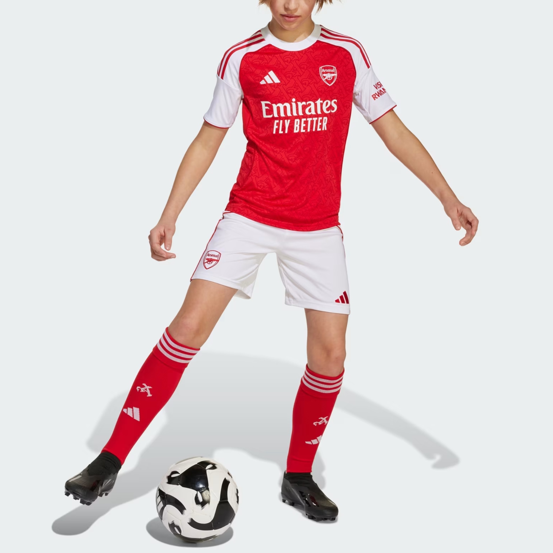 Adidas Футболка AEROREADY Arsenal Better Scarlet/White — фото 4