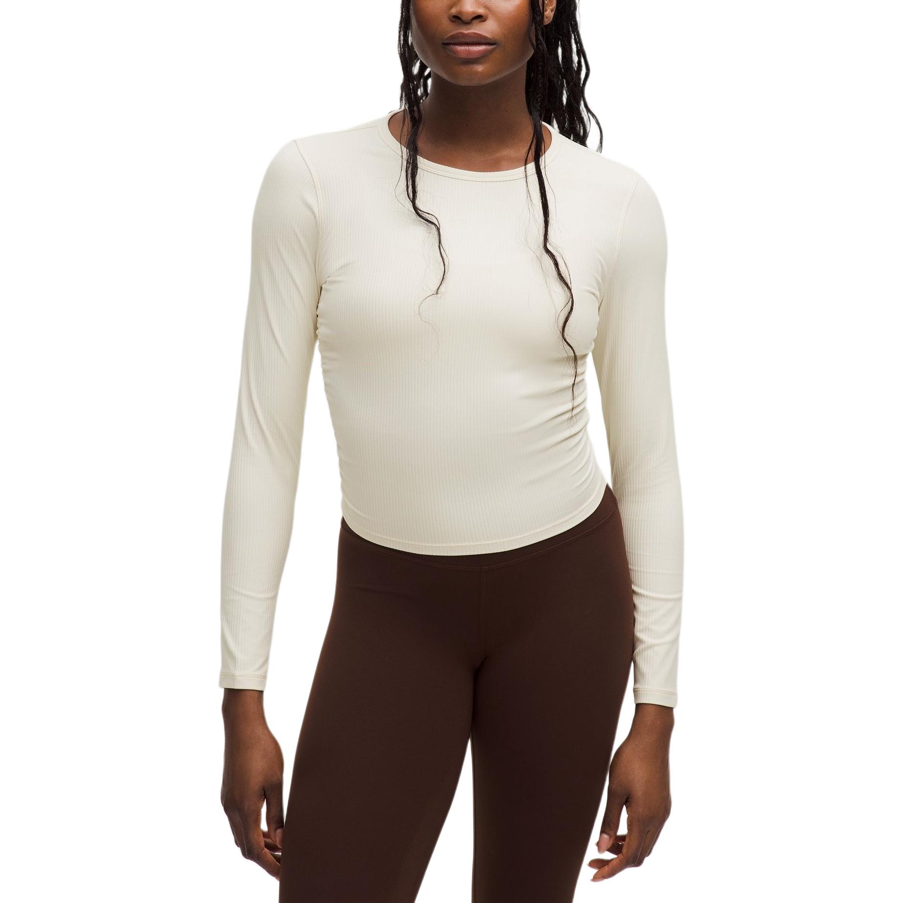 

Укороченный топ All It Takes для женщин Lululemon, светлый айвори белый/ltiv