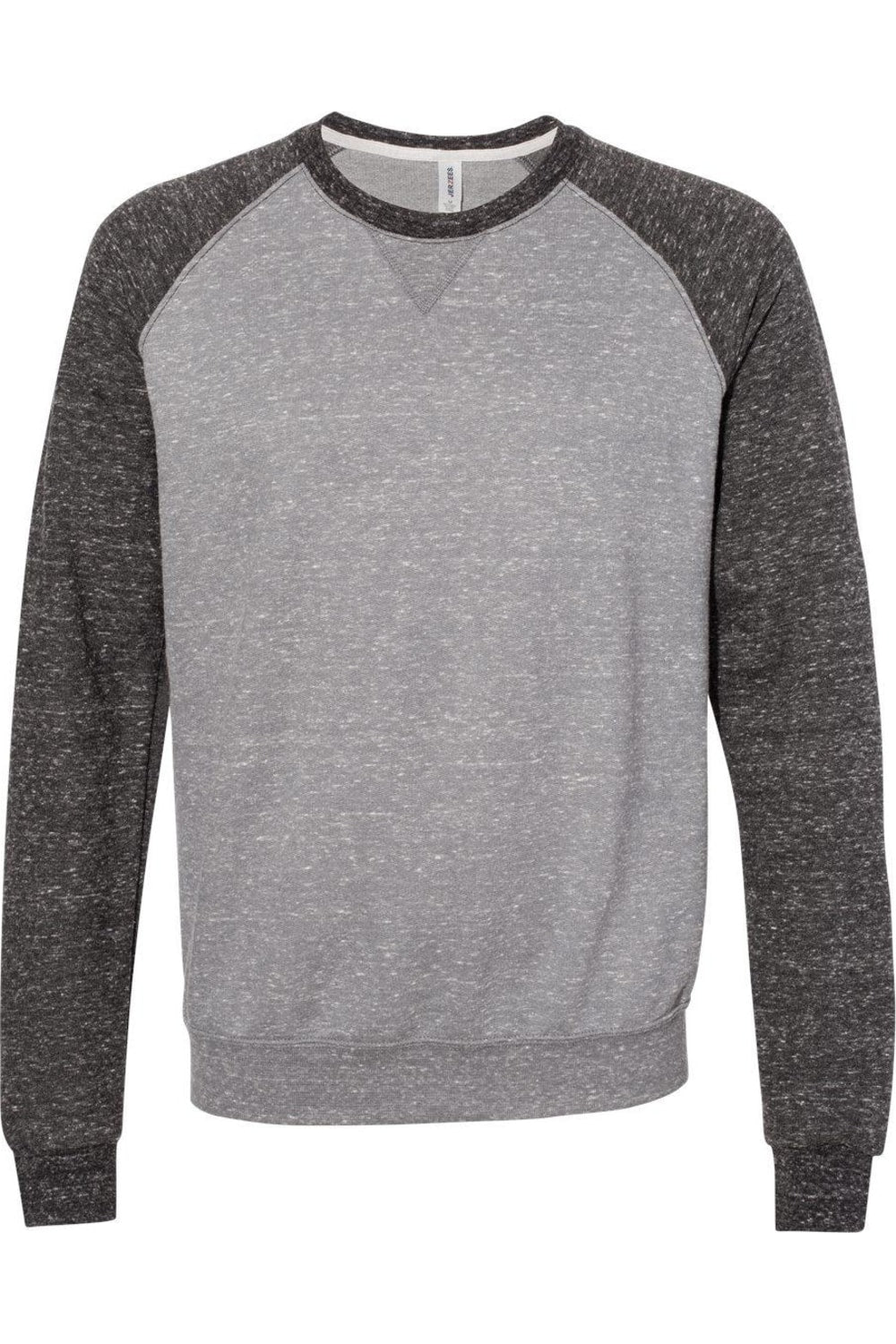 

Толстовка JERZEES Snow Heather French Terry с круглым вырезом, цвет charcoal/ black ink
