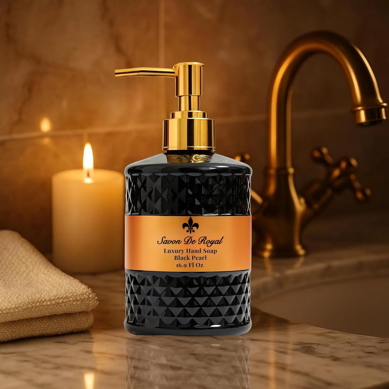 Жидкое мыло для рук «Black Pearl» с ароматом апельсина от Savon De Royal Savon De Royal — фото 3