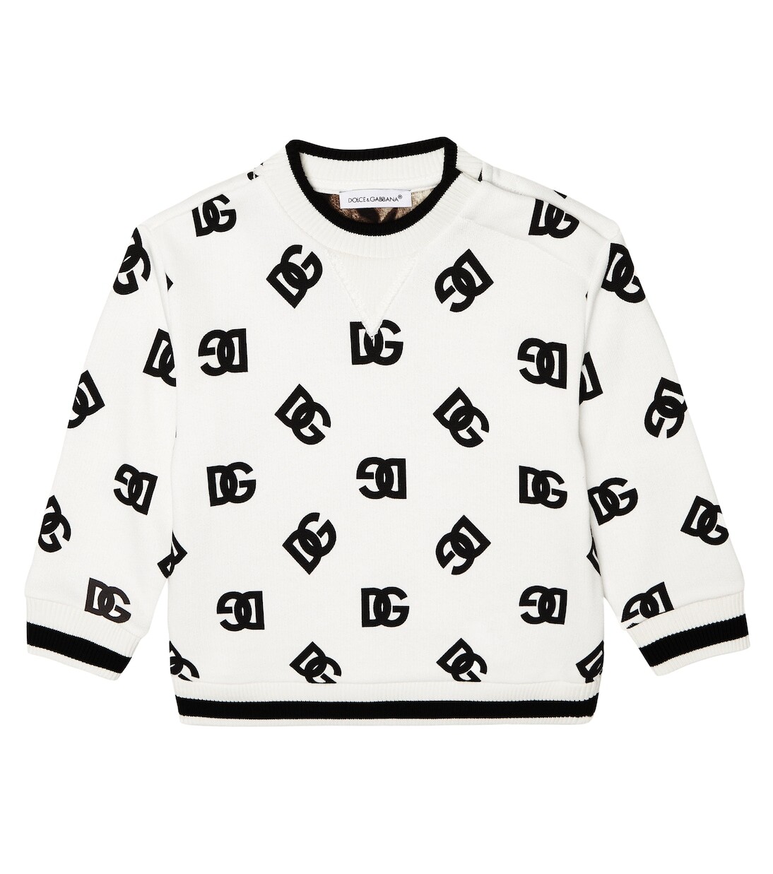 

Толстовка baby dg из хлопка Dolce&Gabbana Kids, белый
