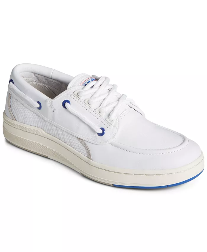 

Мужские кожаные лодочные туфли US12 Boat Sperry, белый