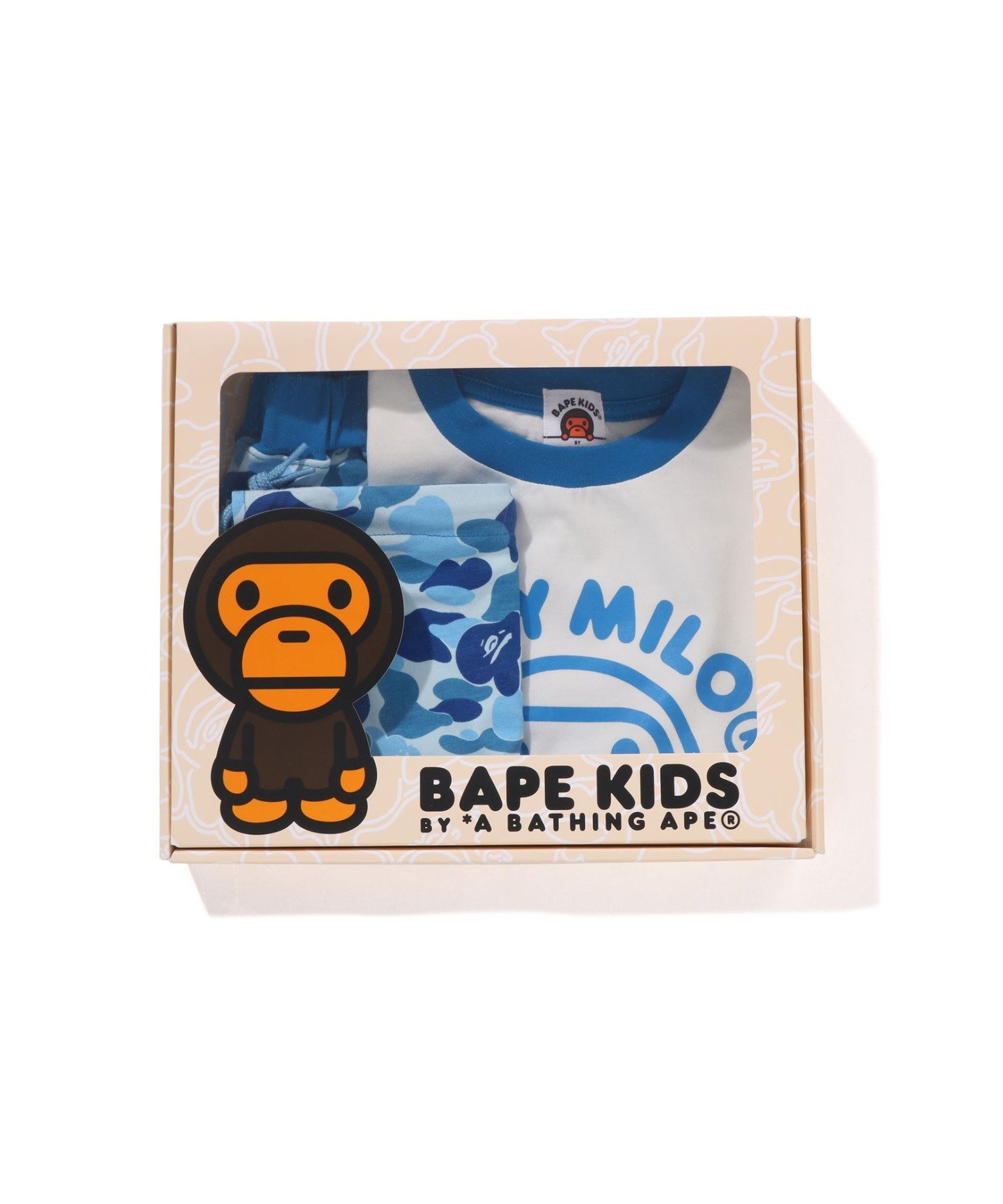 Детский подарочный набор ABC Camo Baby Milo A Bathing Ape, BLUE — фото 2