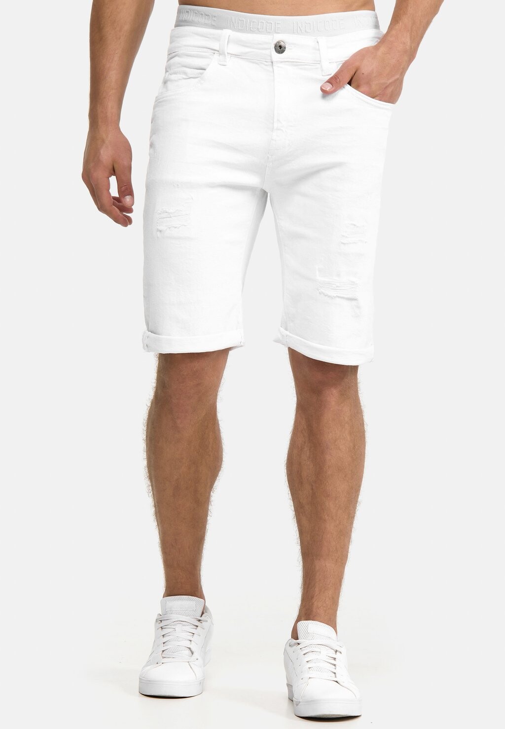 

Шорты джинсовые CUBA CADEN INDICODE JEANS, цвет off-white