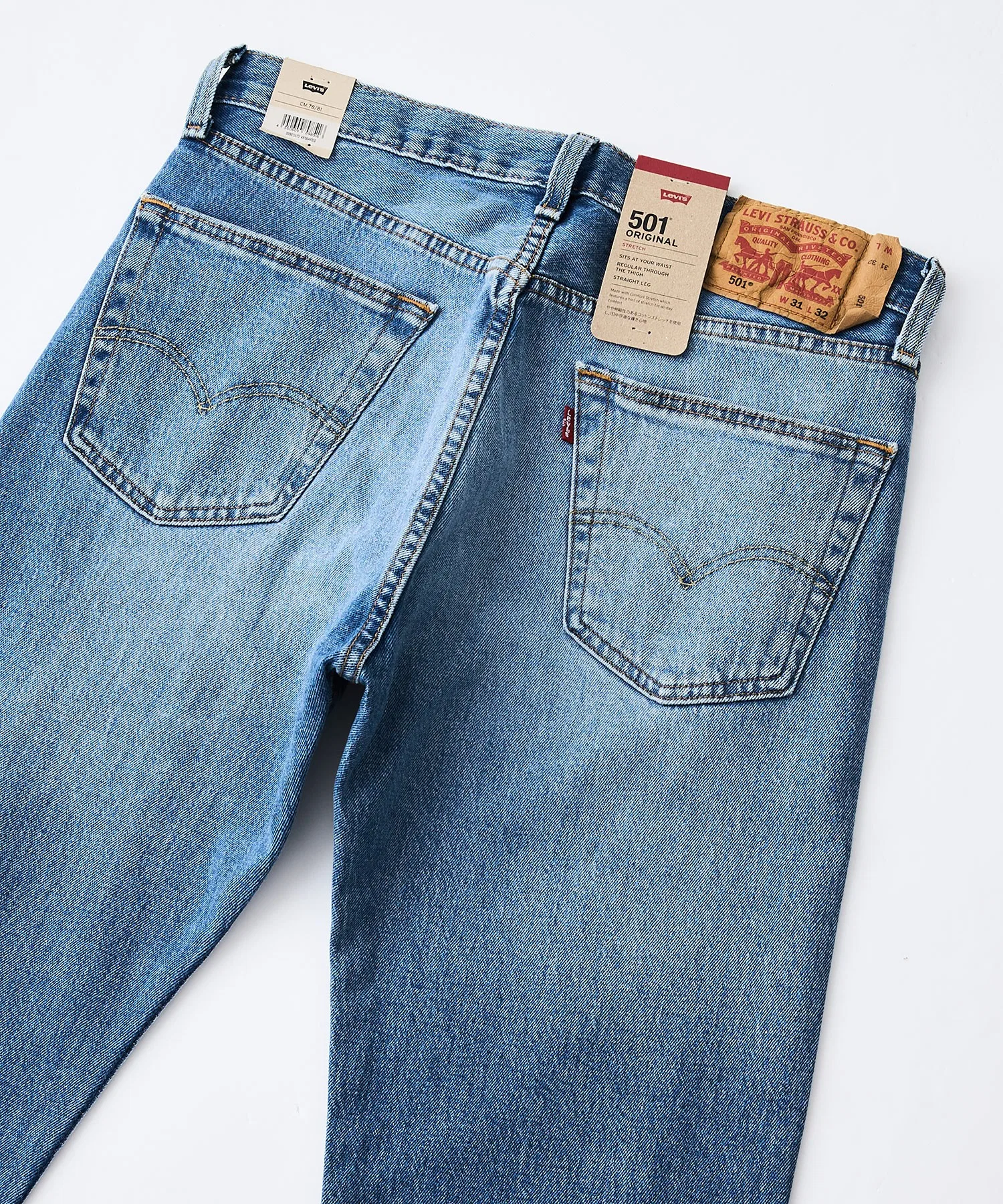 [LEVI'S] [Вечная классика] Джинсы Levi's 501 Original Fit Straight Leg Stretch Denim