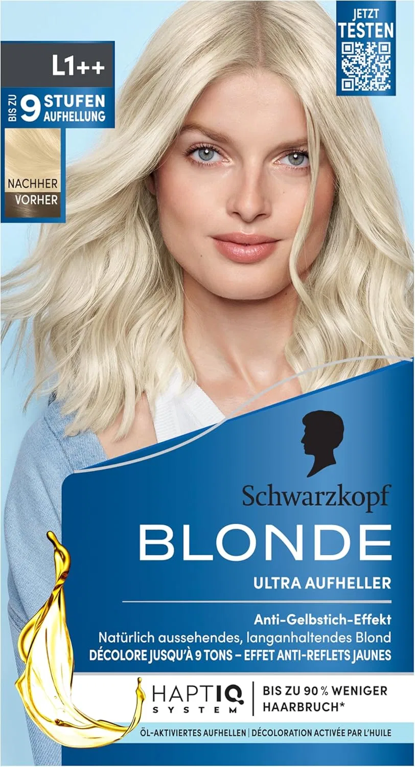 Осветлитель для волос Schwarzkopf Blonde Lightener L1++ с системой HaptIQ, 143 мл Blonde, Gold-Coloured — фото 2