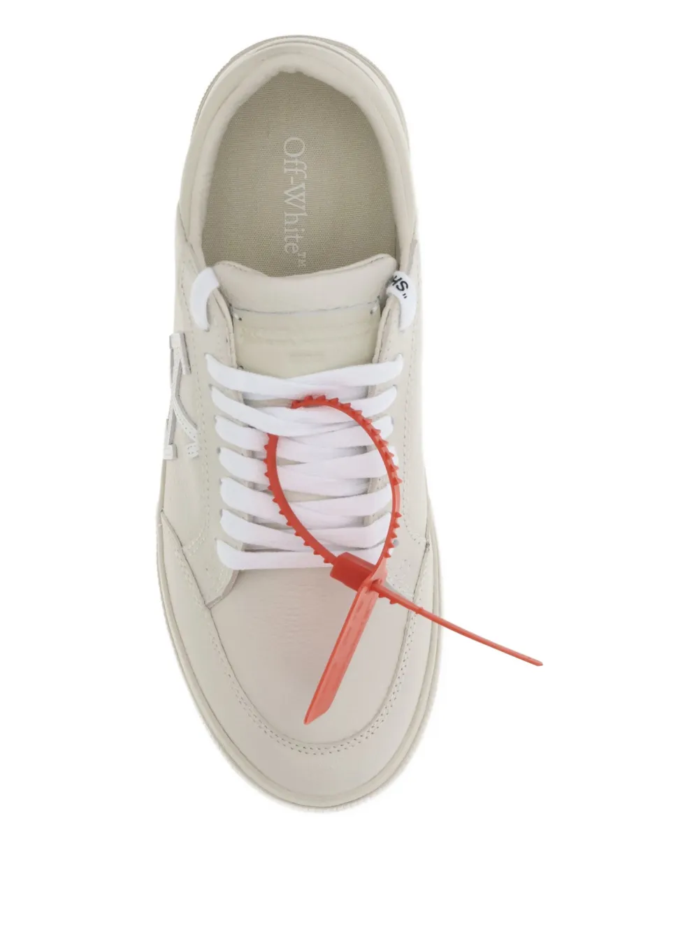 Низкие кеды с логотипом-стрелой и вулканизированной подошвой OFF-WHITE, нейтральный — фото 4