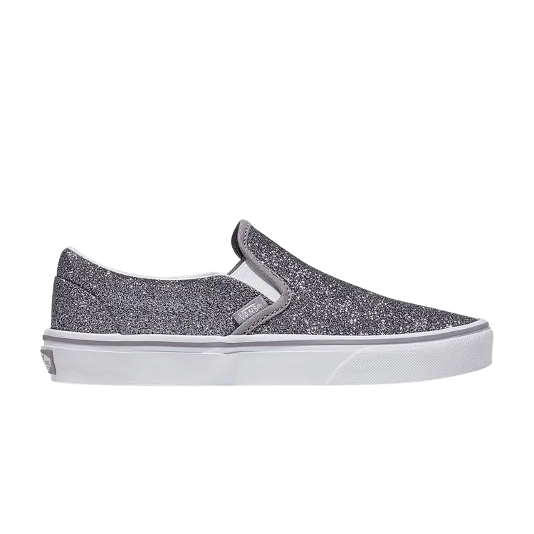 

Кроссовки Vans Classic Slip-On 'Glitter - Gunmetal Grey', серый
