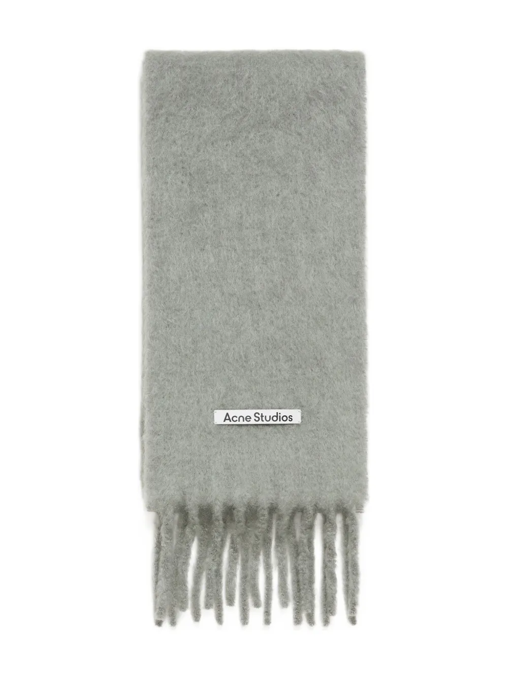 

Шарф с бахромой Acne Studios, серый