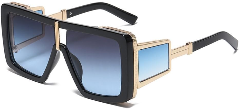 

Модные солнцезащитные очки большого размера с плоской верхней частью для женщин, классические роскошные солнцезащитные очки в стиле ретро для мужчин с принтом, большие оправы HVTVTLA, C6