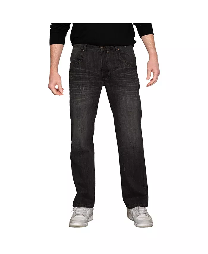 

Мужские джинсы премиум-класса Relaxed Bootcut с функциональными карманами Level 7, черный