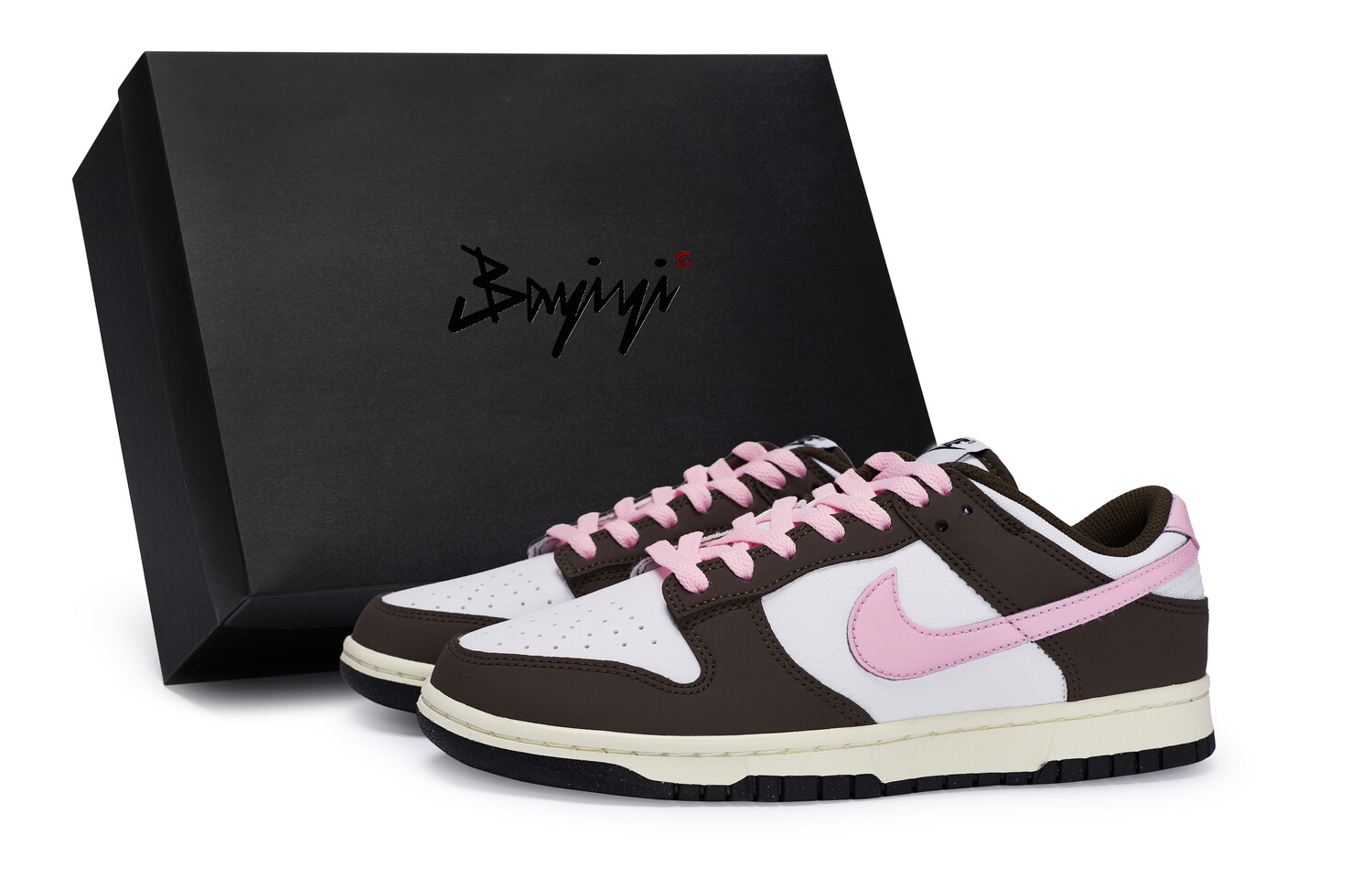 

Кроссовки для скейтбординга Dunk унисекс с низким верхом розового цвета Nike, цвет Brown/White/Pink, Розовый, Кроссовки для скейтбординга Dunk унисекс с низким верхом розового цвета Nike, цвет Brown/White/Pink