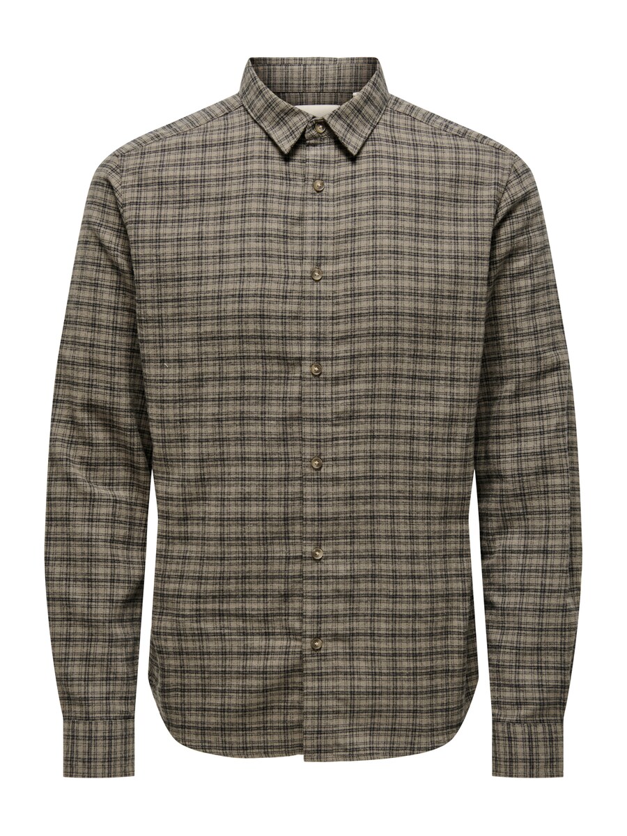 

Рубашка Slim Fit на пуговицах Only & Sons ONSGUDMUND, капучино/темно-коричневый