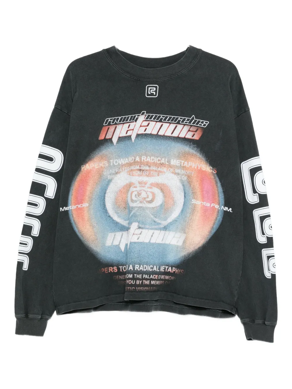 

Футболка с длинными рукавами и принтом Rivington Roi Rebis, черный