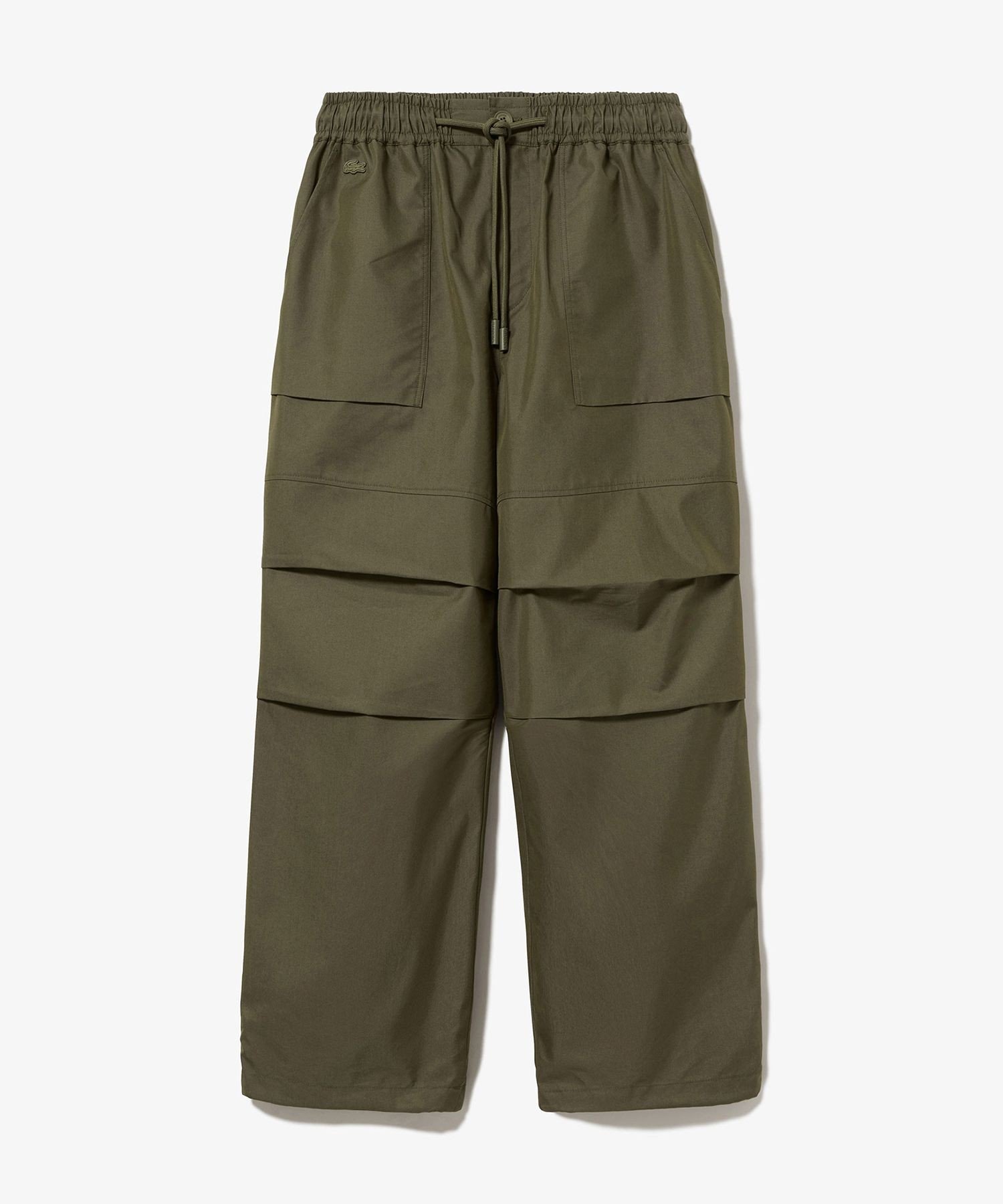 Брюки женские LACOSTE Olive, широкие, из хлопка — фото 2