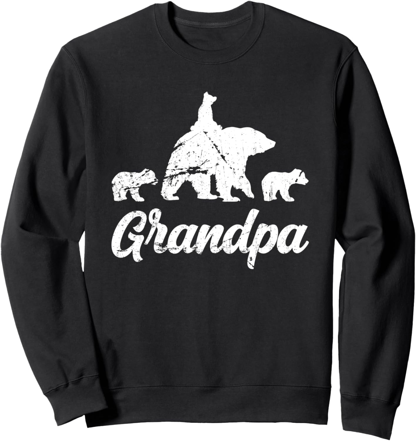 

Забавная толстовка с изображением дедушки и медведя ко Дню отца Matching Bear Design, Perfect As A Gift For Family Or Grandparents, черный