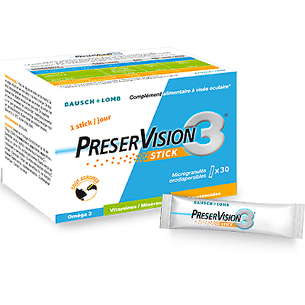 

Пищевая добавка Preservivision 3, 30 растворимых палочек Bausch &Amp; Lomb-Iom Spa