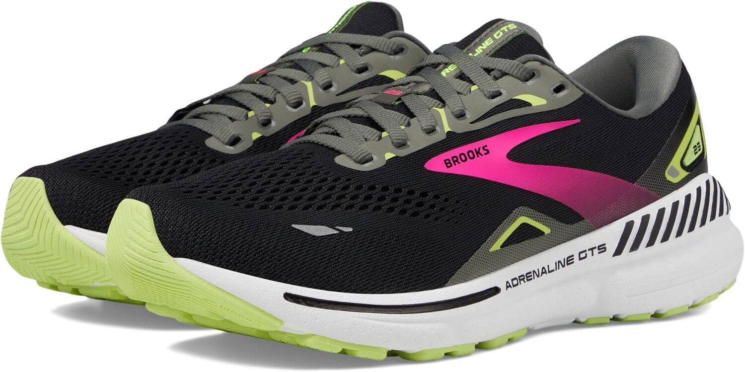 

Кроссовки Adrenaline GTS 23 Brooks, цвет Black/Gunmetal/Sharp Green, Черный, Кроссовки Adrenaline GTS 23 Brooks, цвет Black/Gunmetal/Sharp Green