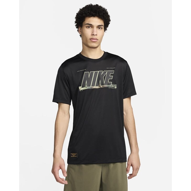 

Мужская футболка nk df rlgd камуфляж gfx Nike, черный