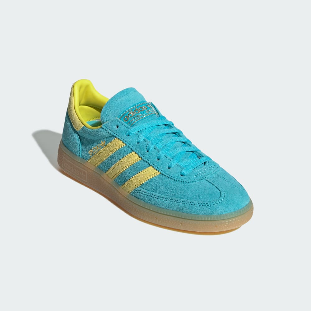Кроссовки Adidas Handball Spezial Shoes, цвет Blue Glow/Bright Yellow/Gold Metallic — фото 4