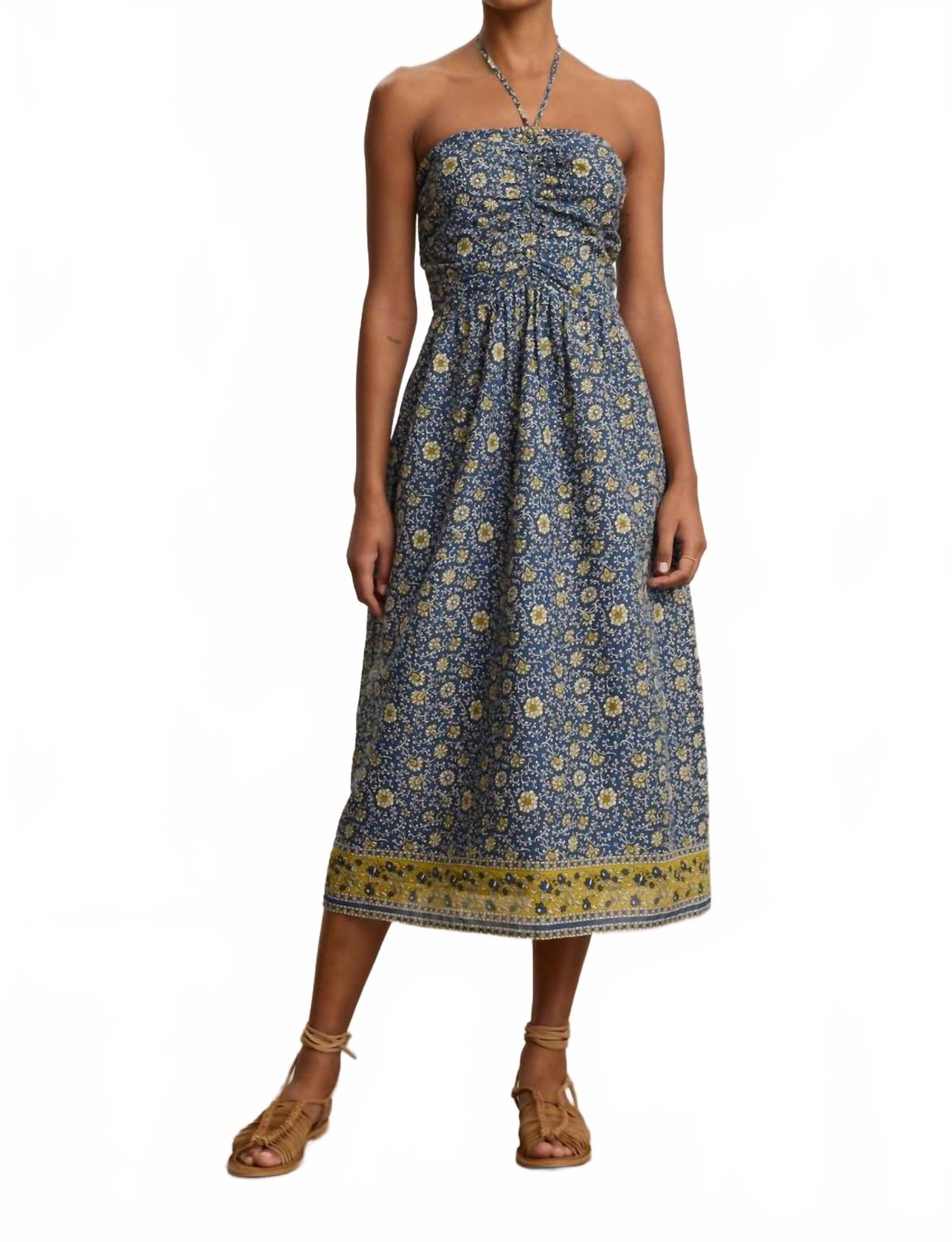 

Одетта Халтер Платье В Синий Цветочный Velvet by Graham & Spencer