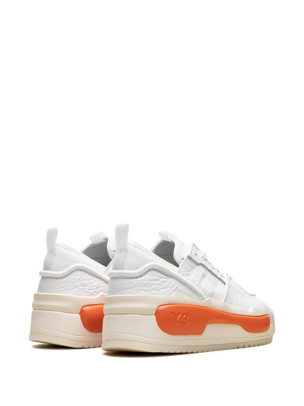 Кроссовки Y-3 Hokorivalry "White/Orange" Adidas, белый — фото 3