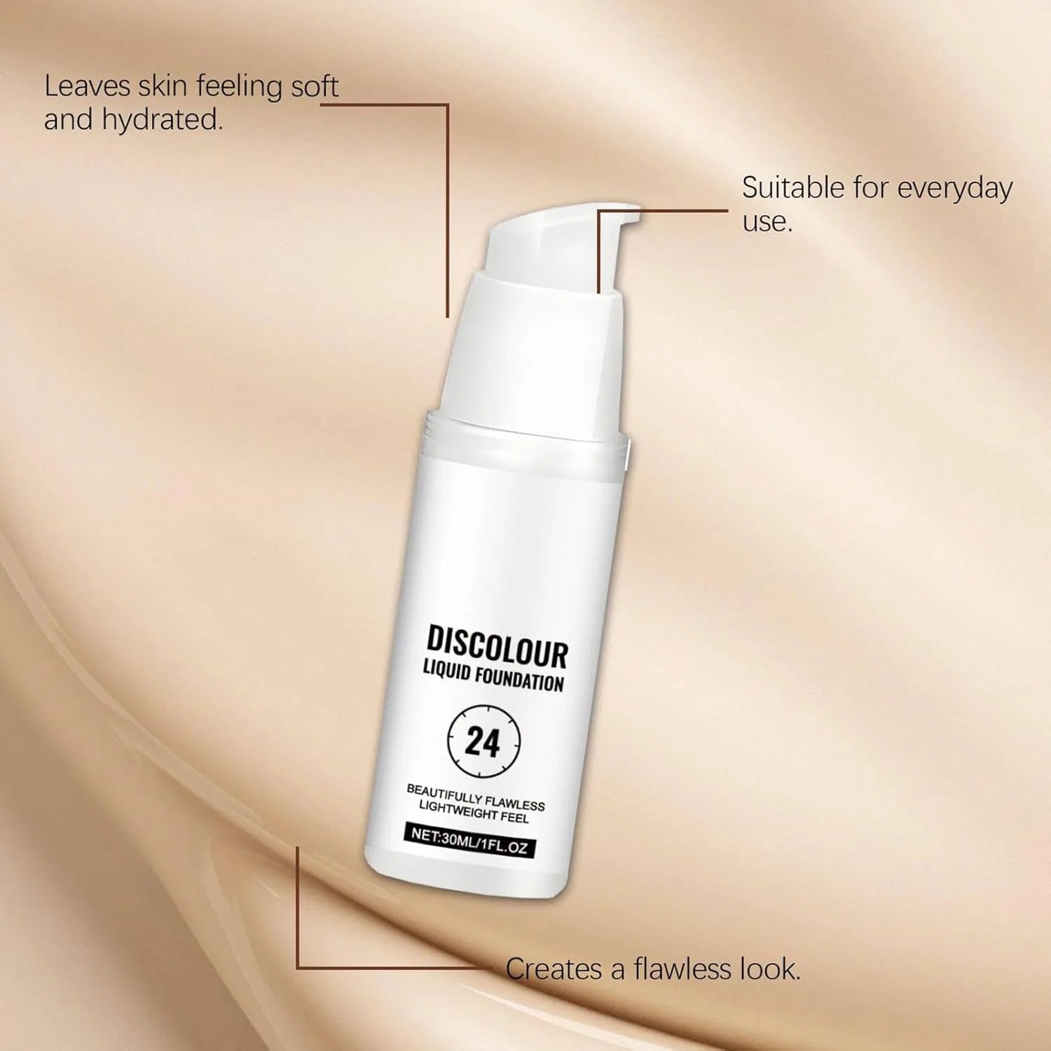 Тональное средство Color Match Foundation, водонепроницаемое, No Brand — фото 4