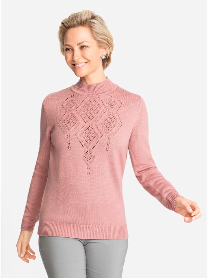 

WITT WEIDEN Свитер со стоячим воротником, цвет розовый кварц