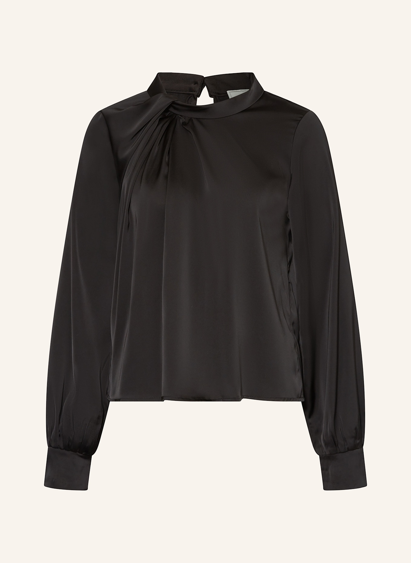 

Сказочная атласная блузка-рубашка Neo Noir, черный