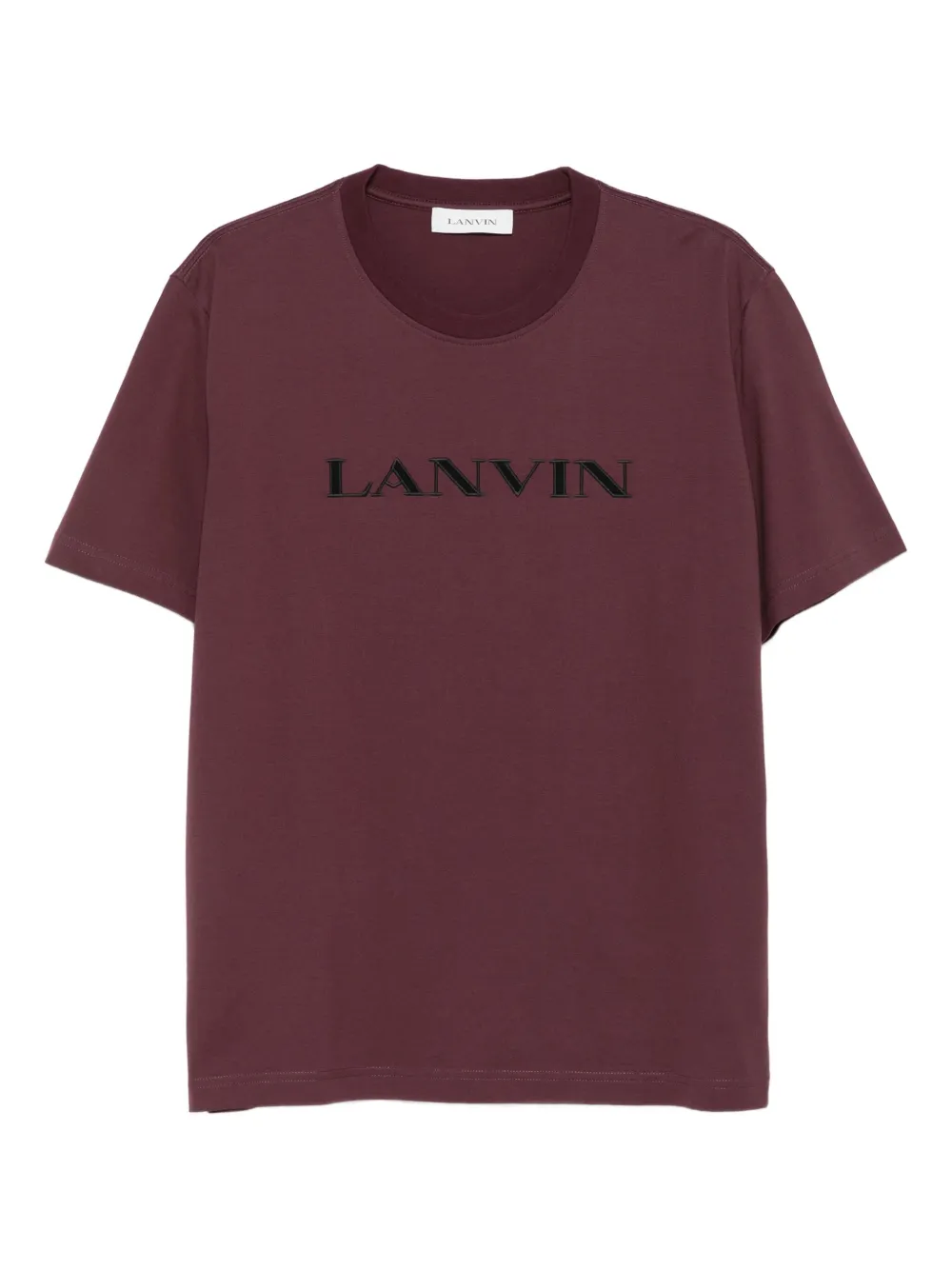Футболка с вышитым логотипом Lanvin, красный