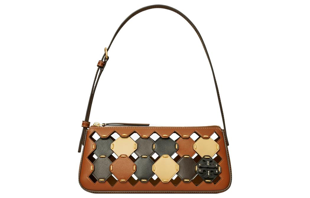 

Кожаная сумка через плечо McGraw, женская коричневая TORY BURCH