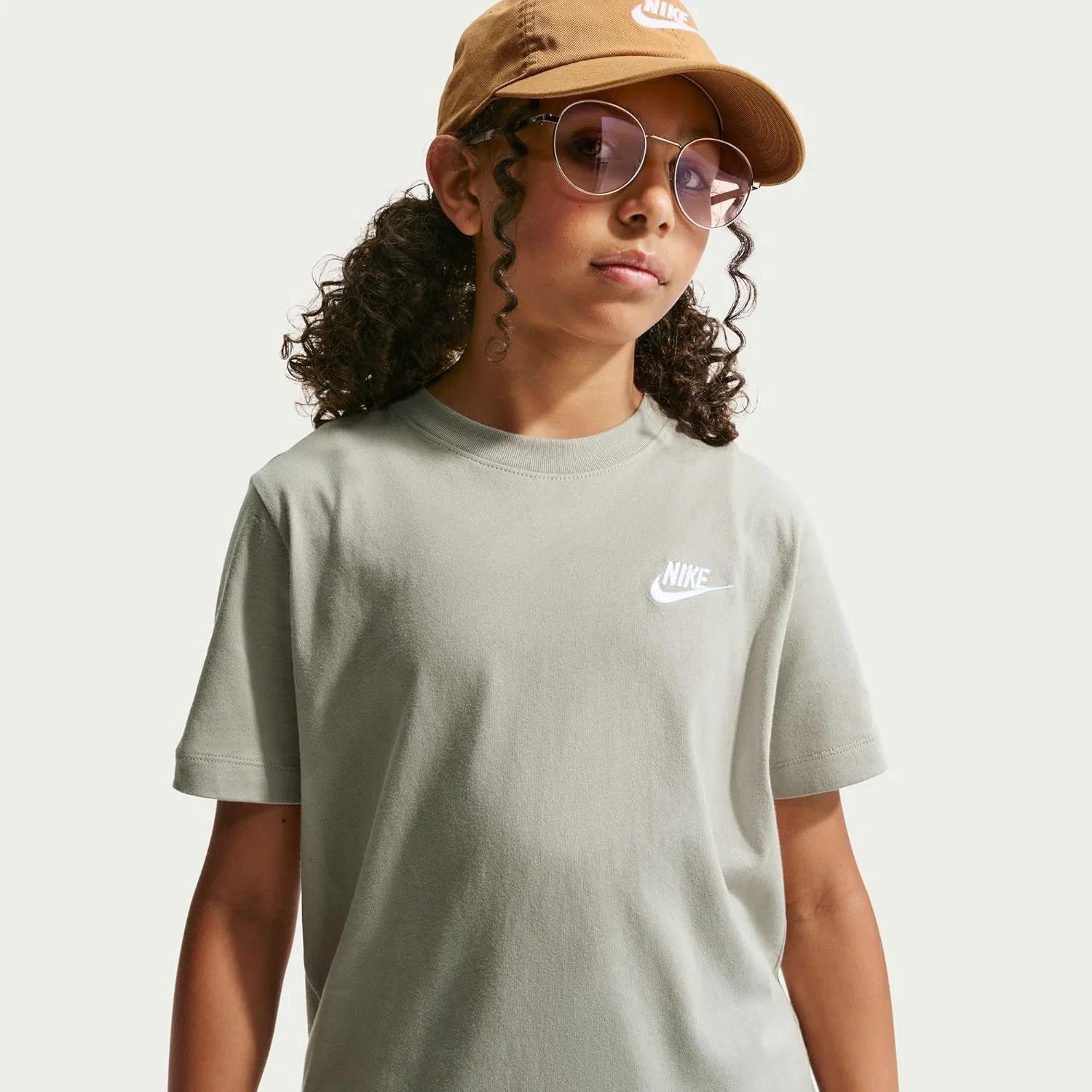 Футболка Sportswear Club Nike, Spruce Fog/White — фото 3