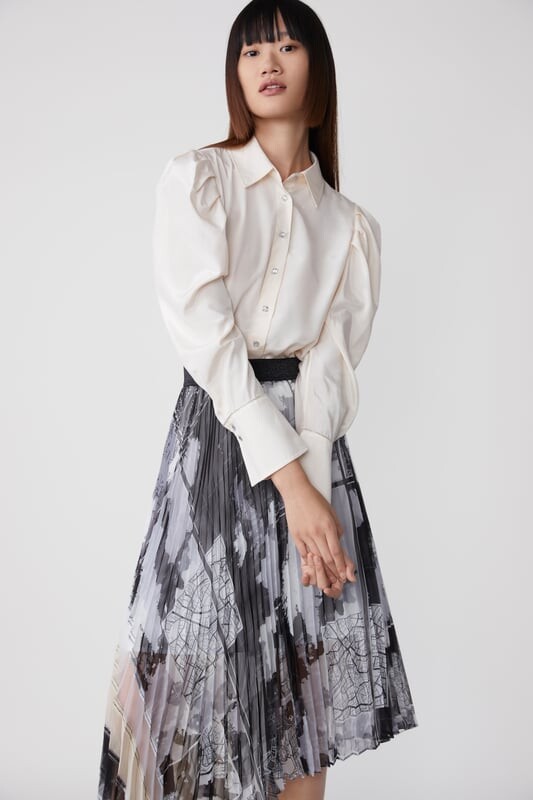 

Юбка асимметричная плиссе Lily серая Lily Apparel, серый