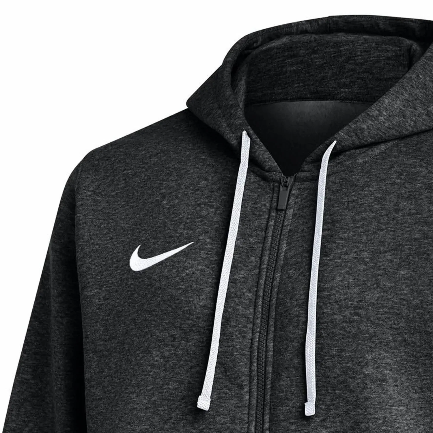 Спортивная кофта на молнии, черная, Nike, черный — фото 3
