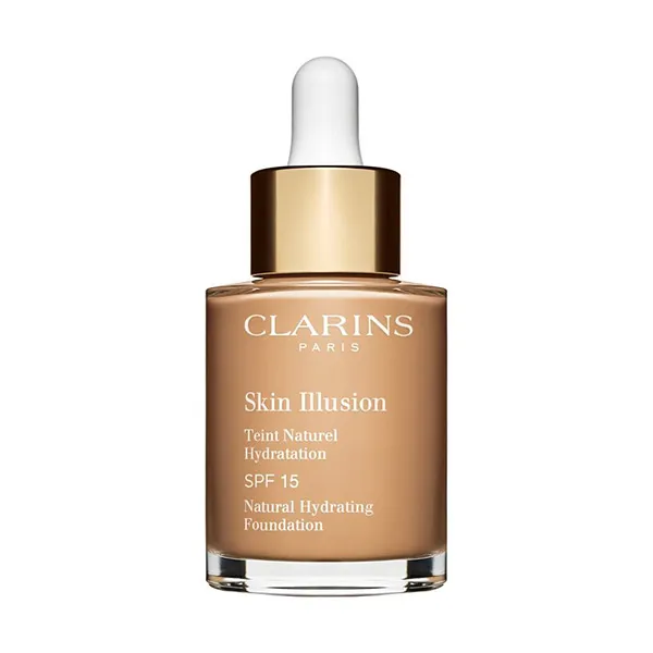 

Жидкая основа под макияж с естественным финишем Skin Illusion Teint Naturel Hydratation Clarins, цвет honey