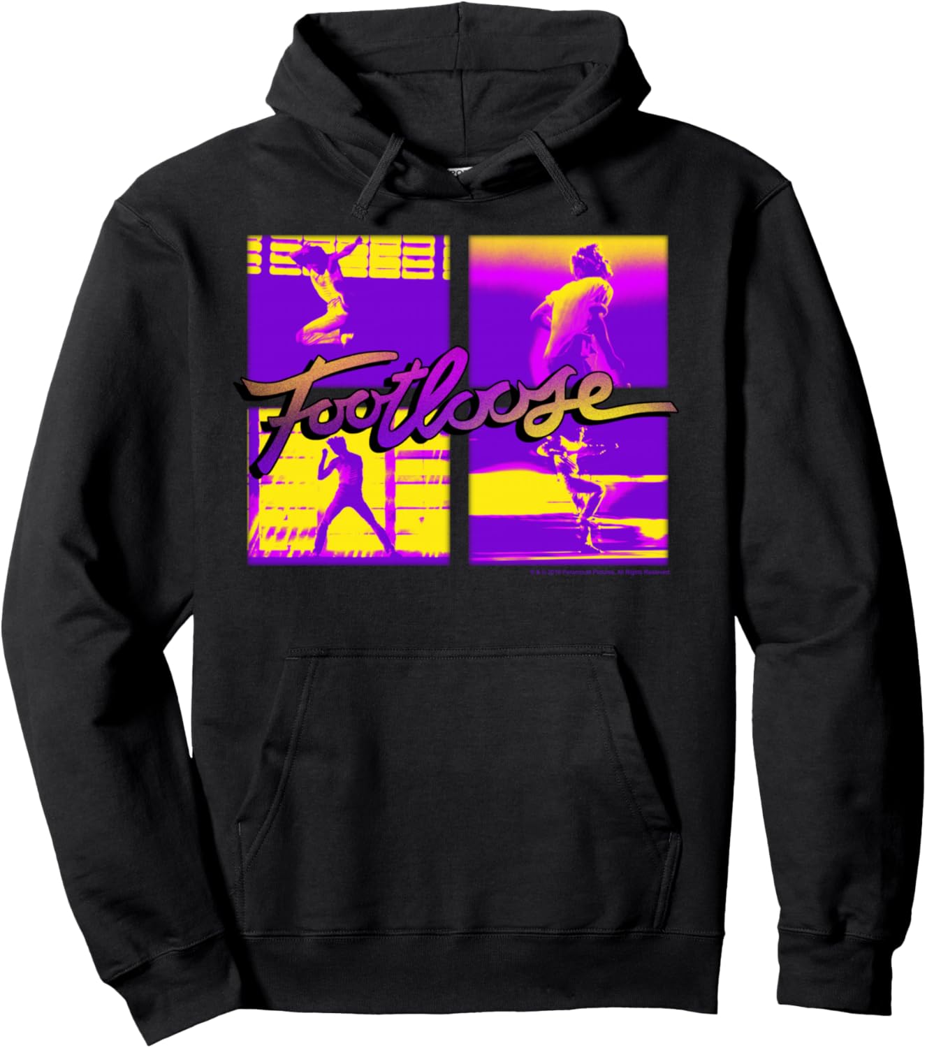 

Худи с неоновой панелью и логотипом Footloose, черный