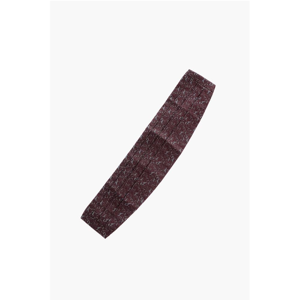 

Узорчатый шелковый кушак Corneliani, Burgundy
