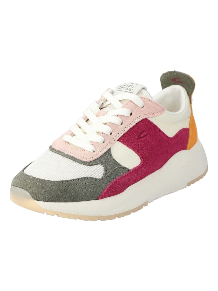 

Кроссовки на шнуровке Camel, цвет creampeach multi