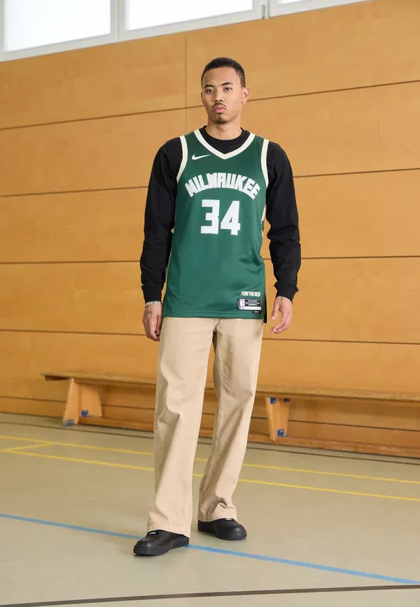 Футболка Nike Performance NBA Swingman Icon Milwaukee Bucks, Giannis Antetokounmpo, цвет Ель — фото 2