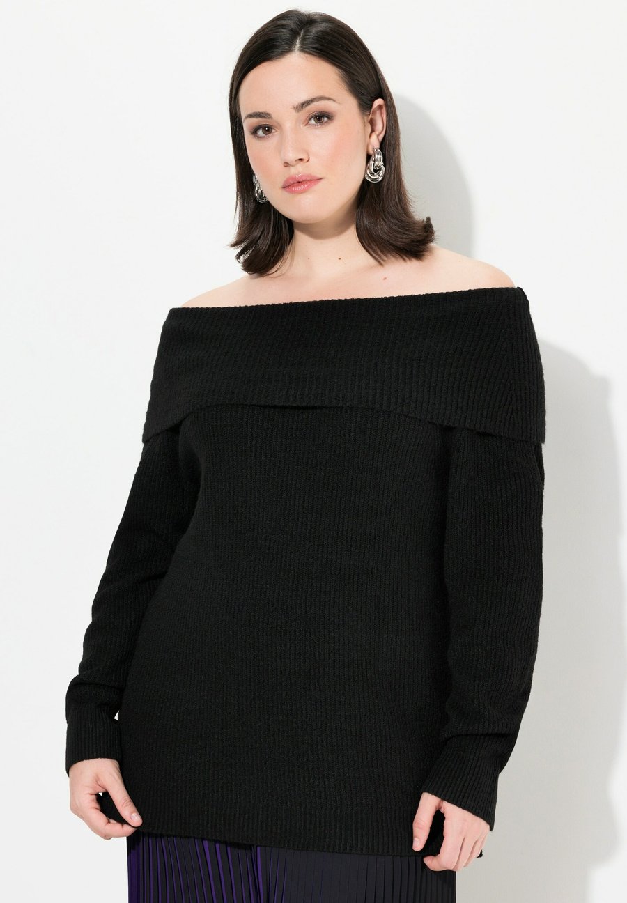 

Джемпер Ulla Popken SCHOUDEROPENING LANGE MOUWEN, Black