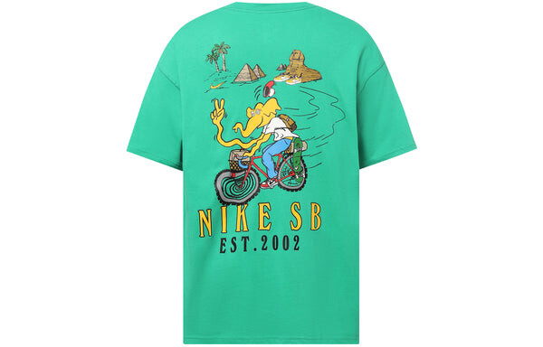 Футболка Nike SB Graphic Logo T-Shirt 'Green', зеленый — фото 2