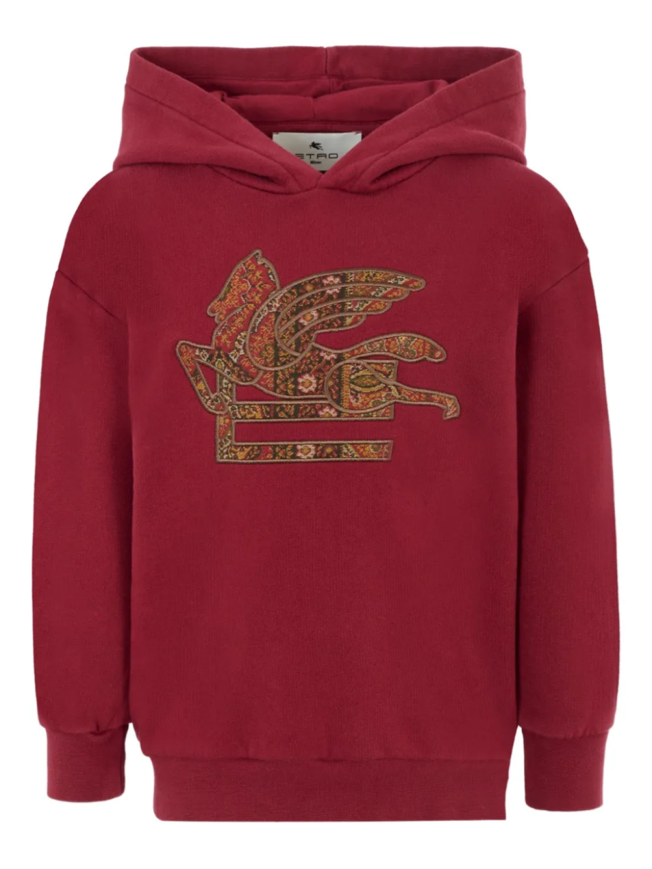 

Толстовка с капюшоном ETRO KIDS Pegaso с вышивкой, красный