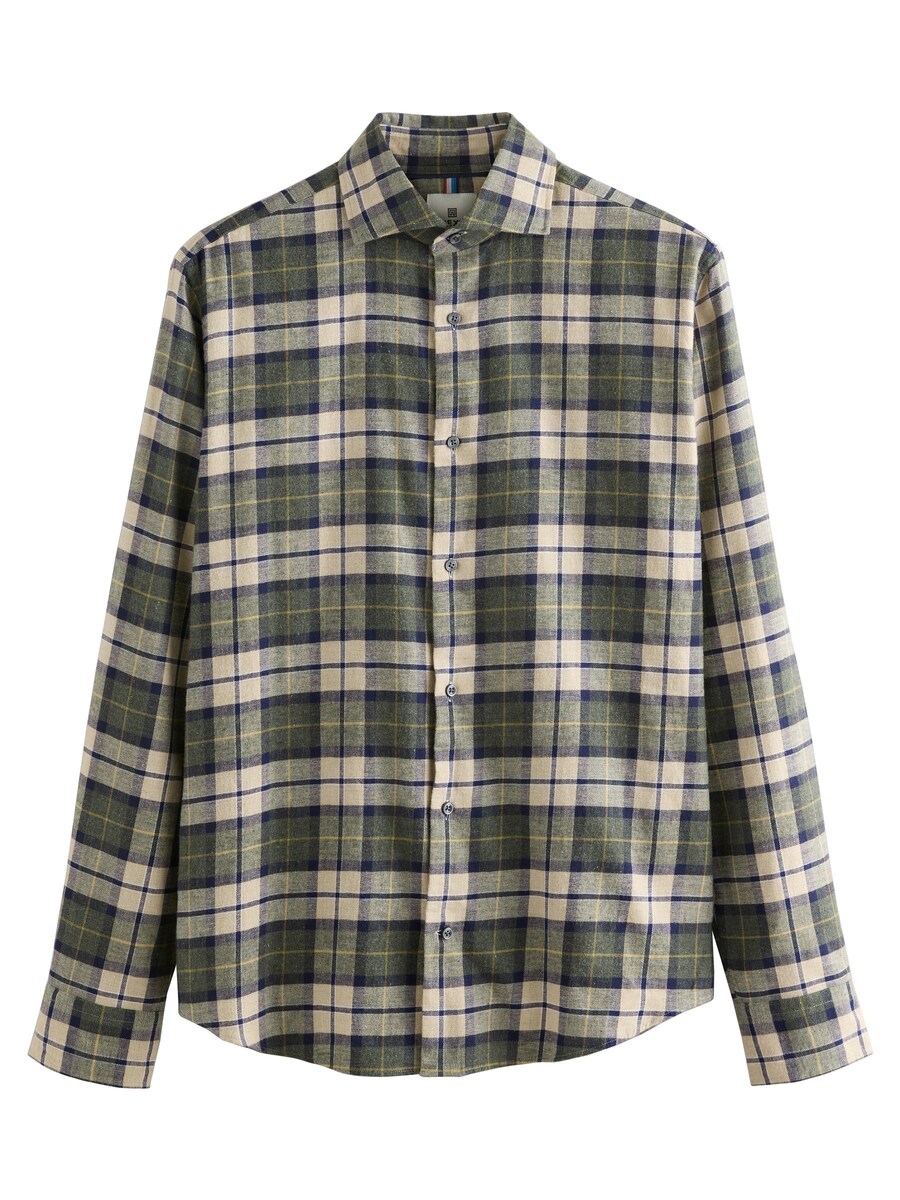 

Рубашка на пуговицах классического кроя Next, зеленый