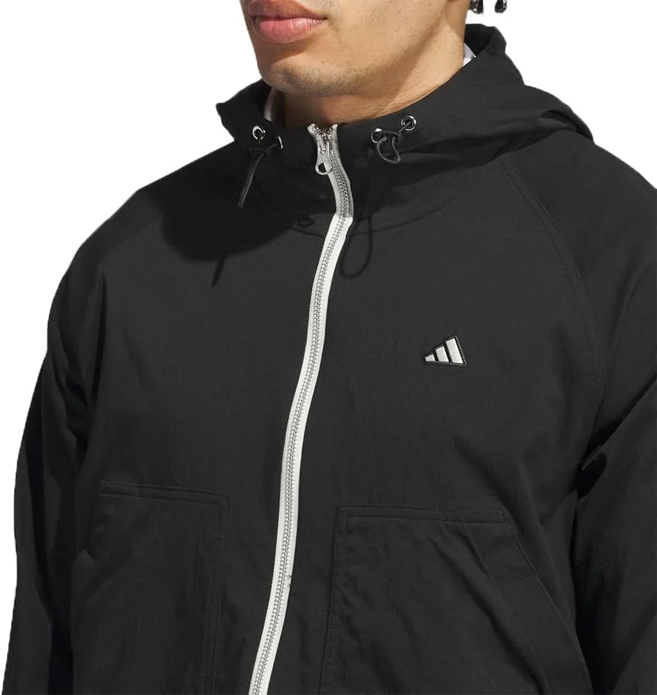 Куртка Adidas Golf Men's Go-To Utility DWR Full-Zip Jacket, черный — фото 3