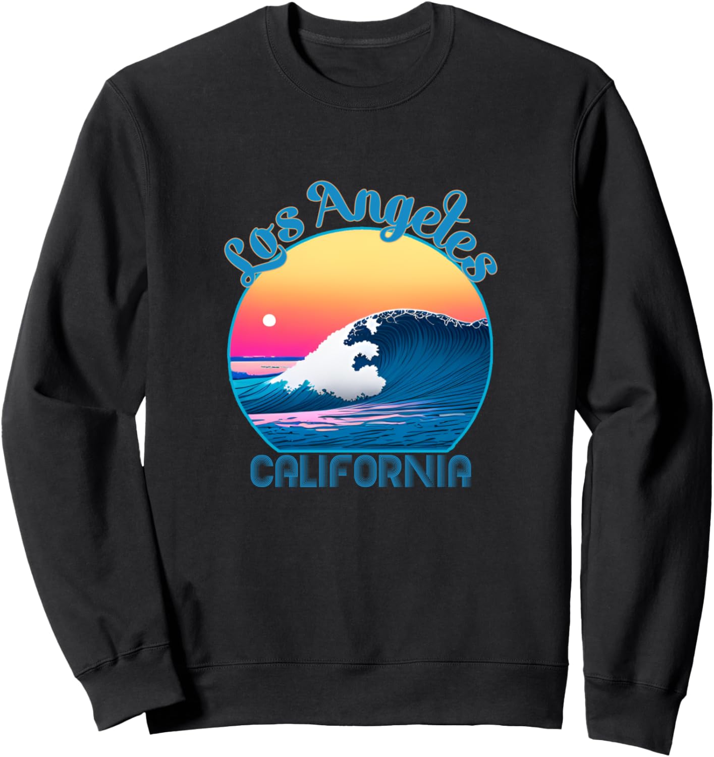 

Толстовка Лос-Анджелеса, ретро-толстовка с символикой Лос-Анджелеса Los Angeles Vacation Outfits, Clothing & Beachwear, черный